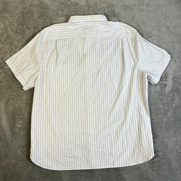 Vince Men's XXL Classic Fit Striped Button Up Short Sleeve NWT - Picture 6 of 12